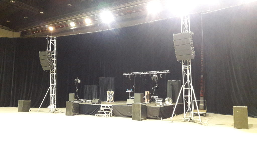 line array sonorisation spectacle salle Lauga Bayonne